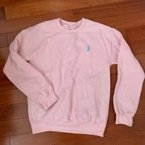 Pink crew neck size small